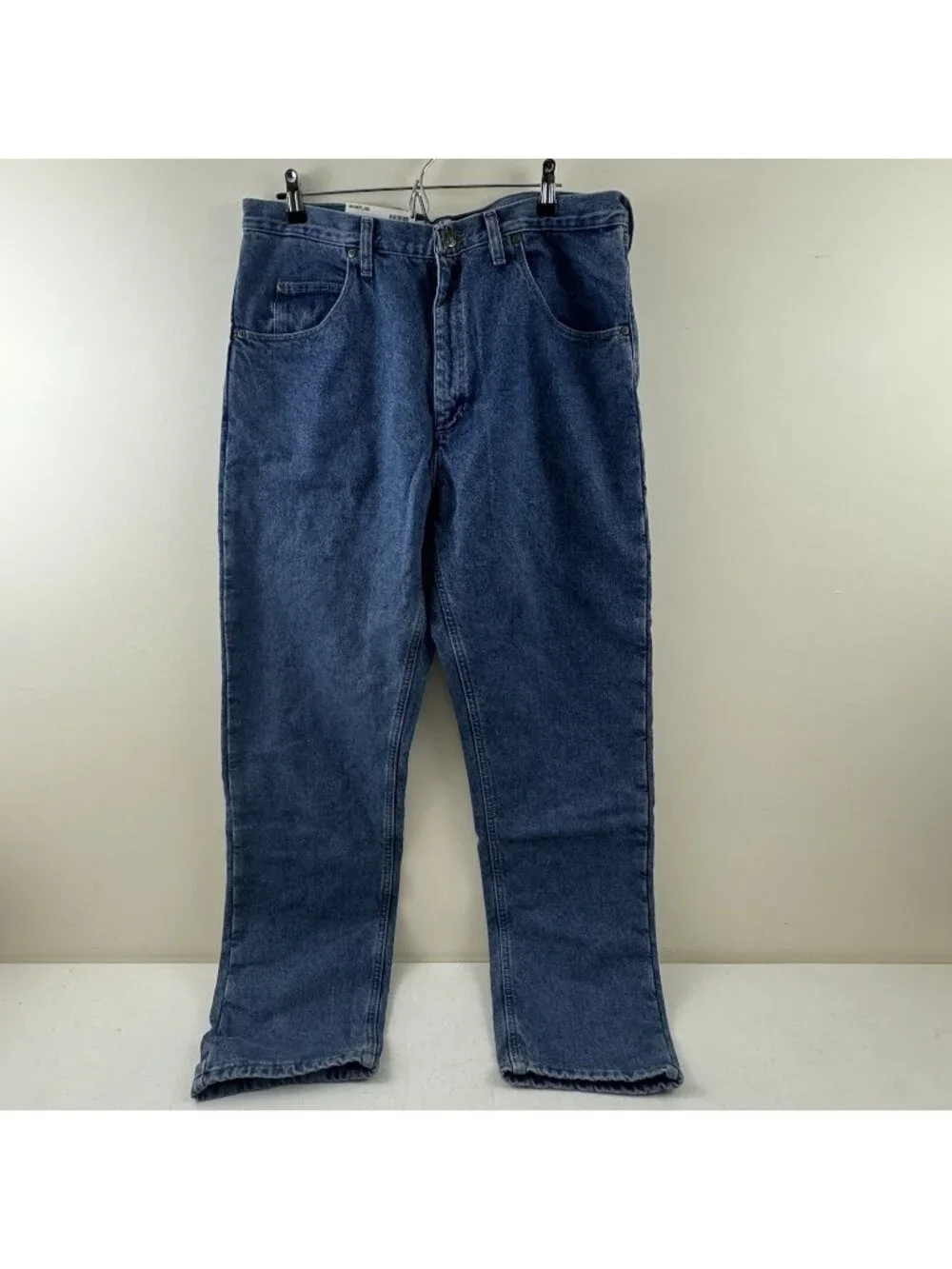 Gander Mountain Flannel Lined Jeans 36x34 Medium Wash Denim MGMFLND